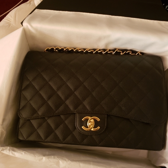 Chanel Classic double Flap caviar gold hardware Black brand new, never used. - Picture 1 of 11